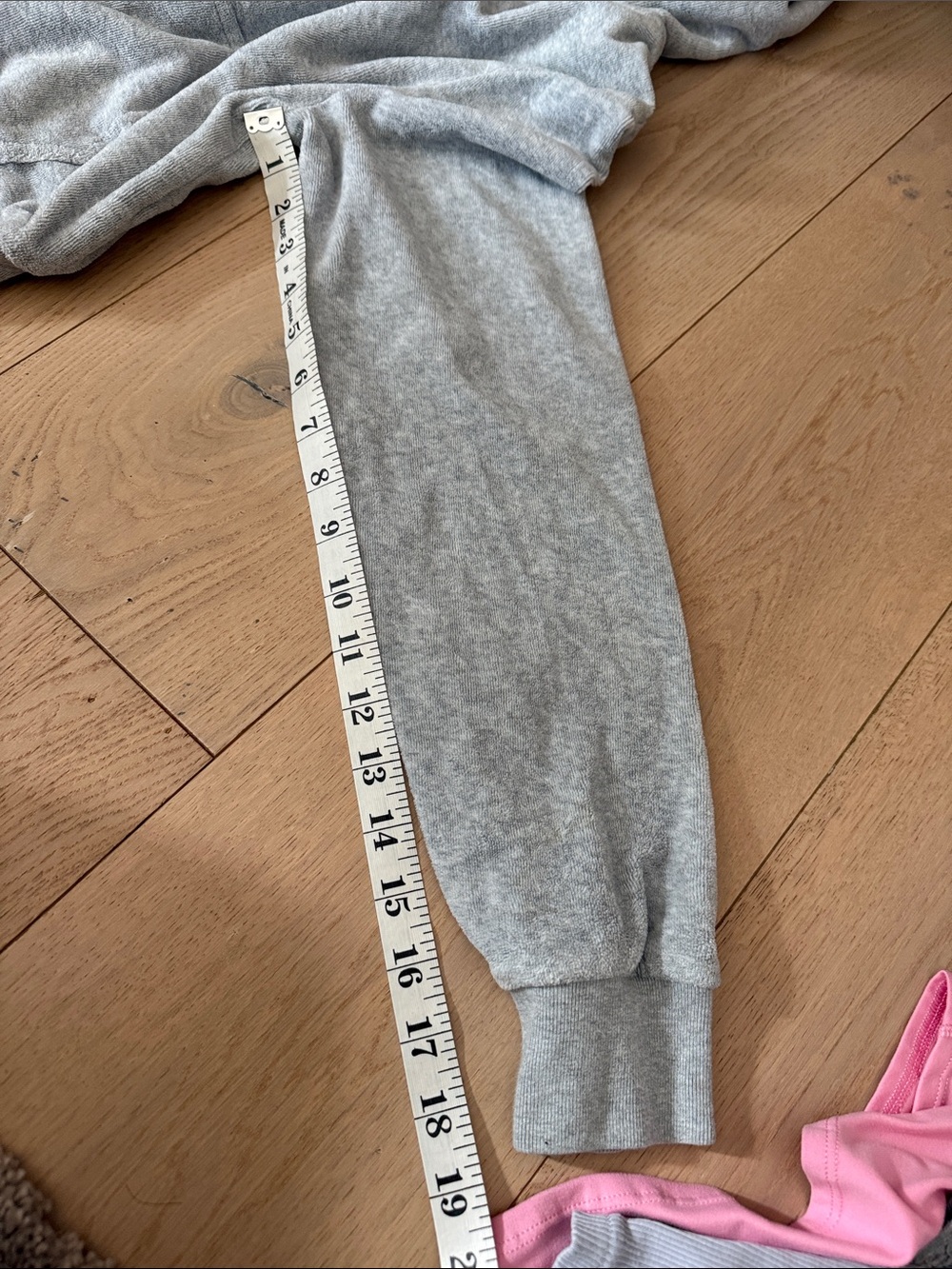 Brandy Melville Light Gray Hooded Zip Sweatshirt - Picture 6 of 9